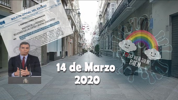 BMCadiz's tweet photo. 📚😷¿Y cómo olvidarlo?
6 años desde que se decretara el #EstadodeAlarma por el #Covid19
(il. de @_miguelvelasco) https://t.co/Wk0RMlhhSo