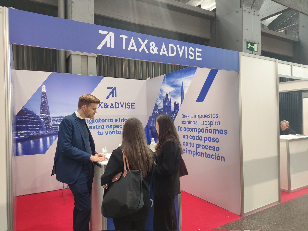 ImpulsoExterior's tweet image. El equipo de Tax&amp;amp;Advise presente en #imexmadrid26, asesorando a empresas en fiscalidad, nóminas y procesos de implantación internacional, especialmente para operar en Reino Unido e Irlanda tras el #Brexit.