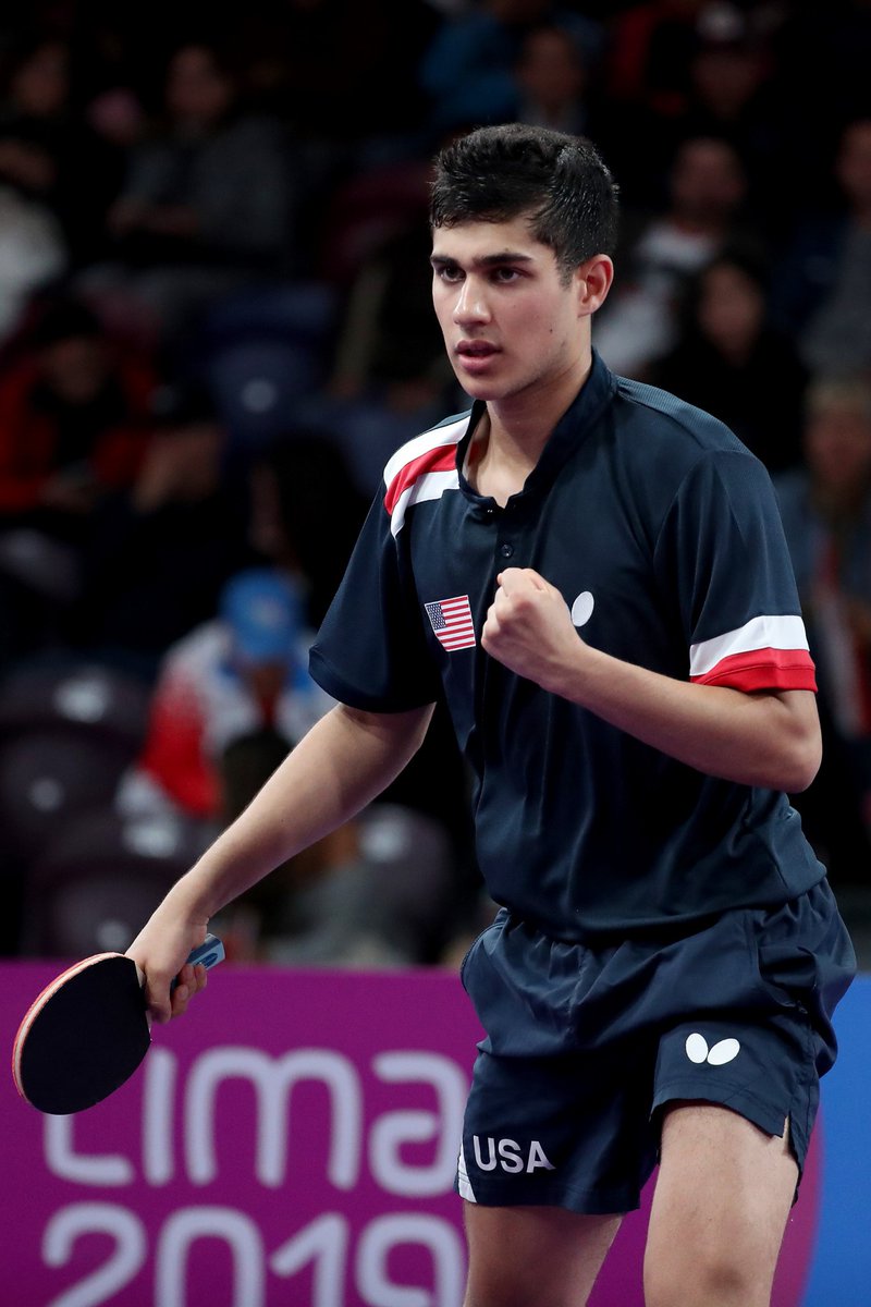 Name - Kanak Jha
Caste - Maithil brahman
Religion - vedic dharma
Profession - Table Tennis
Achievements - Olympic Medalist

He was born into a Brahmin family.He is an Olympic bronze medalist.He is a 4-time US national gold medalist.He is the first USA Olympian born after 2000.