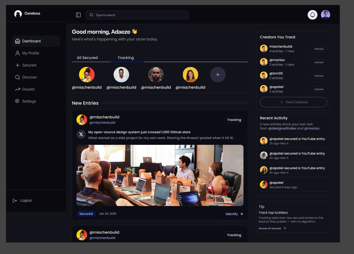 GM and gDoxa.

The internet was built without a portable identity layer.

When you move between platforms, your reputation does not travel with you.

When you lose a platform, your identity and work disappear.

There is no on-chain record, no verifiable proof, and no permanent
