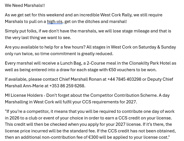 West Cork Rally tweet media