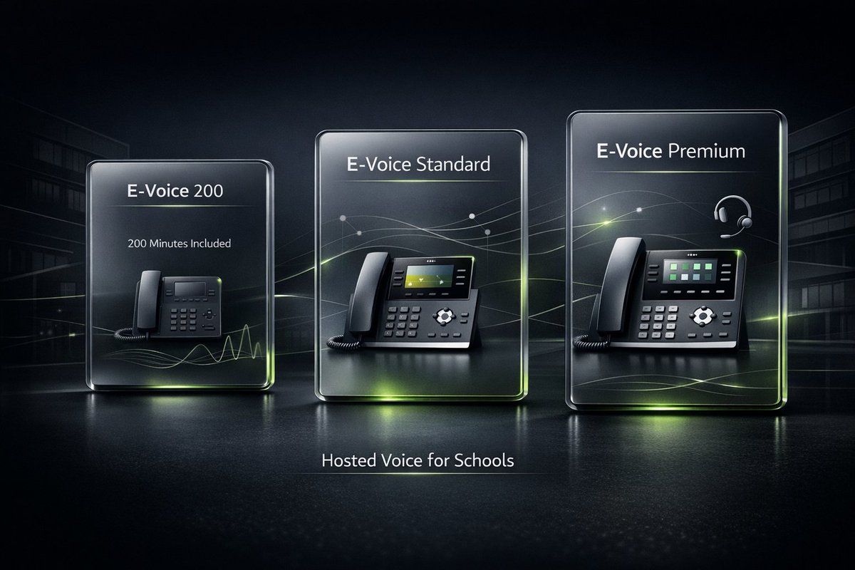 edunetportal's tweet image. Introducing E-Voice Technology

Three hosted voice packages.
Built for modern organisations.
E-Voice 200
 E-Voice Standard
 E-Voice Premium

No clutter. No confusion
Just clean, modern hosted voice.
Calm. Clear. Connected.
#Edunet #VoIP #HostedVoice #Telecoms