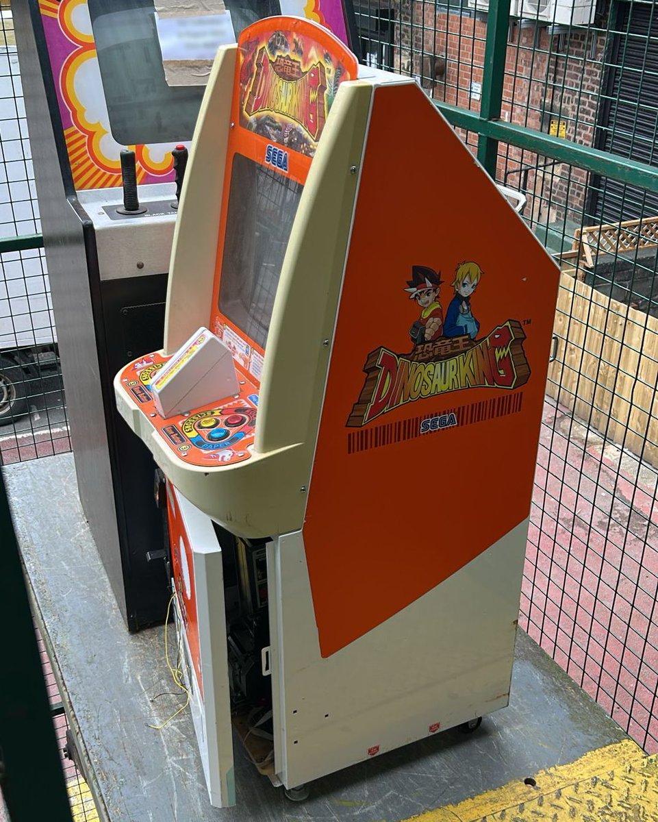 ArcadePartsUK's tweet photo. Something a little different…

This Dino King cab is being converted for us by our good friends over at Arcade Club and will be making appearances at events very soon. 

We can't wait to show you the finished result.

#ArcadePartsUK #ArcadeClub #ArcadeCabinet #EventBuild https://t.co/Qy53zWTc8d