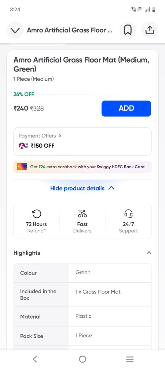 IamPrasanthT's tweet photo. @instamart_it I don't know who the intellectual made this app. In the UI it clearly says there is return option but your chat support executive says not applicable. Do you play with our hard earned money ?? #swiggy @Swiggy https://t.co/2irBDWBzJt