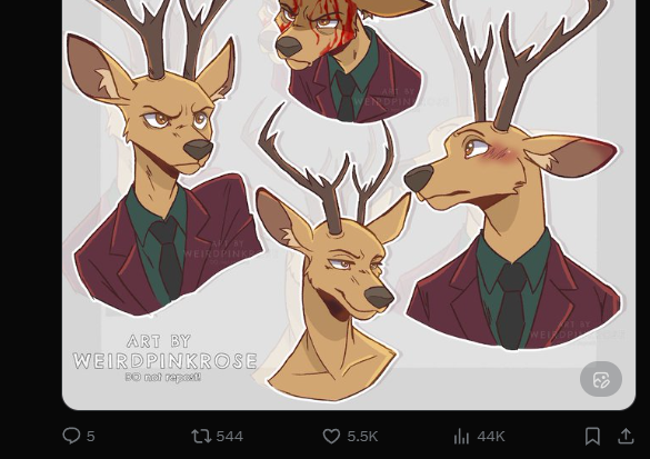 weirdpinkrosee's tweet photo. Never expected this to go viral again, tysm guys ilysm 😛🩷 My style has changed a lot over the year(s), but I really appreciate all the love and support on this piece again! Let me draw him some more so we can see the improvement!! https://t.co/DdErd7PIyu