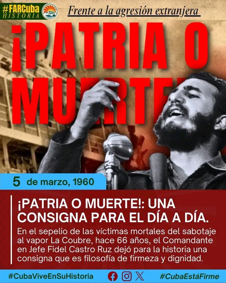 Nuestra única opción, #100AñosConFidel