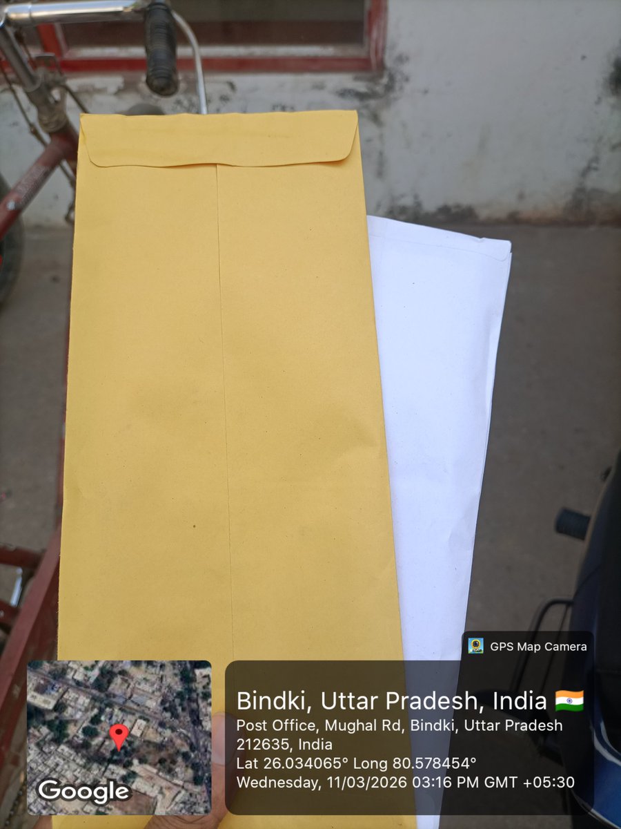 SumitSh16870080's tweet photo. @IndiaPostOffice सादर अवगत कराना चाहता हूं कि क्या समय निर्धारित है 4 बजे के पहले पहुंचा और स्पीड पोस्ट नहीं किया गया कर्मचारी ने हिसाब हो गया है अब कल आना आज का पेमेंट बना दिया है ये @UPGovt की कार्य प्रणाली में बाधा है @dmfatehpur @mygovindia कृपया इसमें आवश्यक कार्यवाही करें https://t.co/WoB63ErSvZ