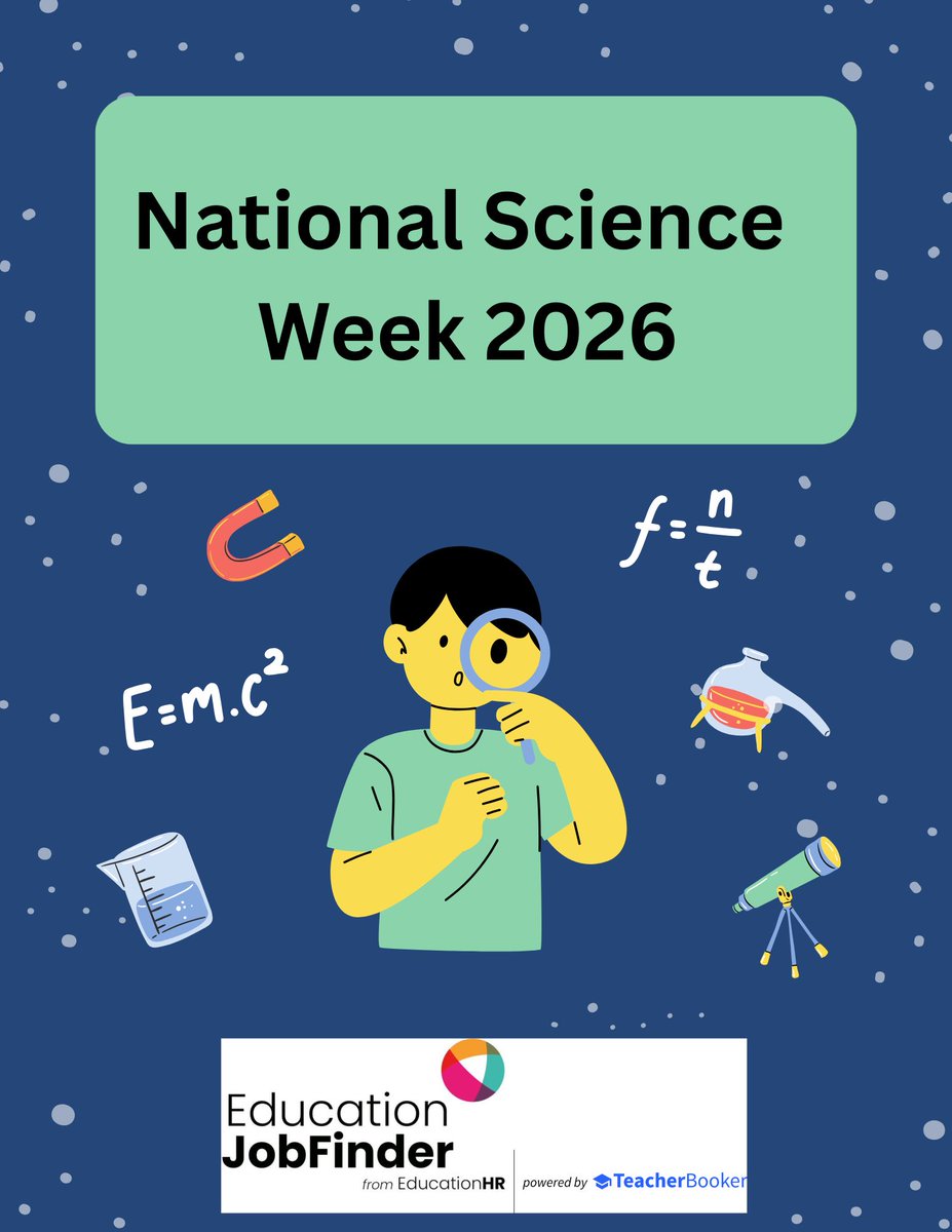 Ed_Job_Finder's tweet image. 🚀National Science Week 2026 (6-15 March)🚀

Every year National Science Week brings together educators, students, innovators and communities to celebrate science!

nationalcareers.service.gov.uk/explore-careers

#britishscienceweek2026 #NationalScienceWeek #norfolkschools #EducationCareers