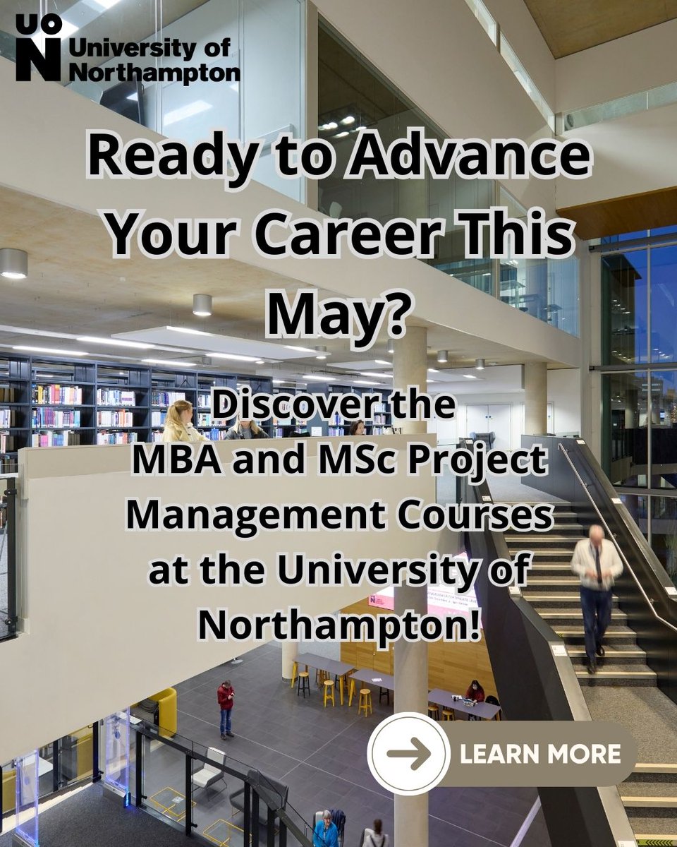 INTUniNorthants's tweet image. Hey May 2026 starters!

Applications still open for May 2026!
MBA &amp;amp; MSc Project Management at UON — secure your place today.

#internationalstudents #MBA #ProjectManagement #studyabroad #uk