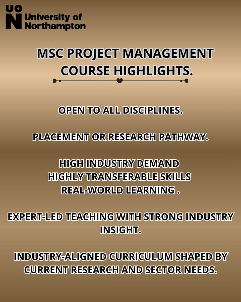 INTUniNorthants's tweet image. Hey May 2026 starters!

Applications still open for May 2026!
MBA &amp;amp; MSc Project Management at UON — secure your place today.

#internationalstudents #MBA #ProjectManagement #studyabroad #uk