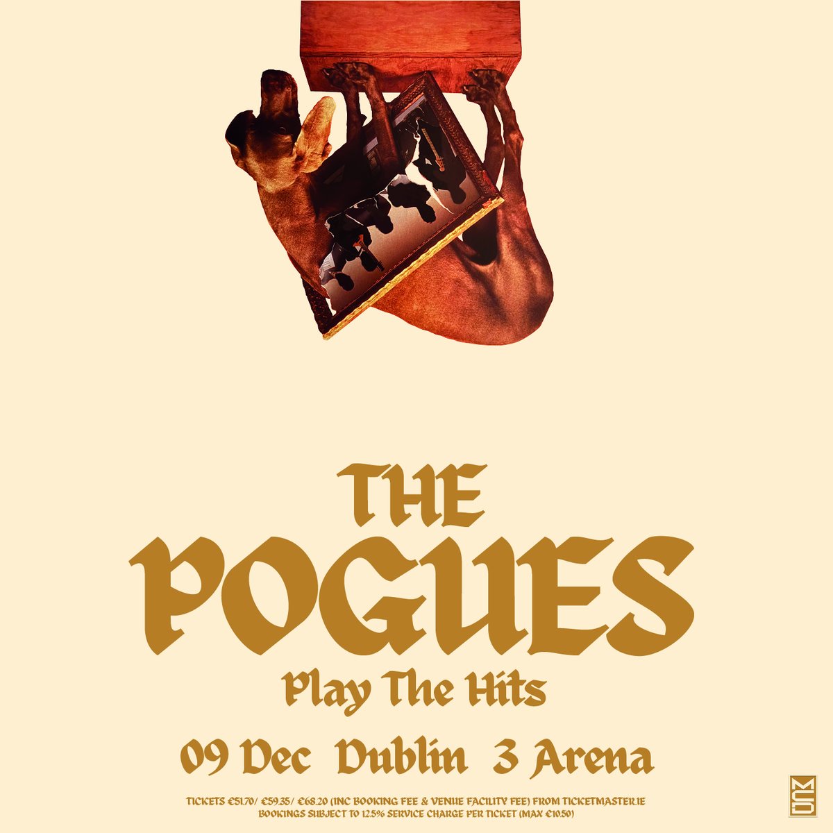 3ArenaDublin's tweet image. 🍀Just Announced!

Following the success of their anniversary tours, The Pogues are going back on the road with the Play The Hits Tour at #3Arena on Wednesday, 09 December 2026.

🎫 Three+ Presale - Friday at 10am
🎟️ General sale - Wednesday, 18 March at 10am
