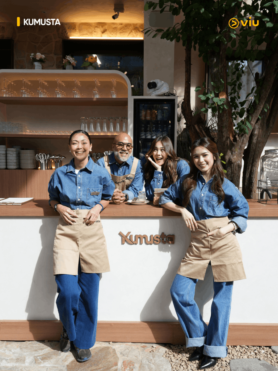 Viu_PH's tweet photo. Come for the K-Variety vibes, stay for the Pinoy hospitality. Are you ready for #Kumusta? Coming very soon to Viu! 👨‍🍳

#KumustaOnViu #JodiStaMaria #JanellaSalvador #FrancineDiaz #JPAnglo https://t.co/A3WTdATpMv