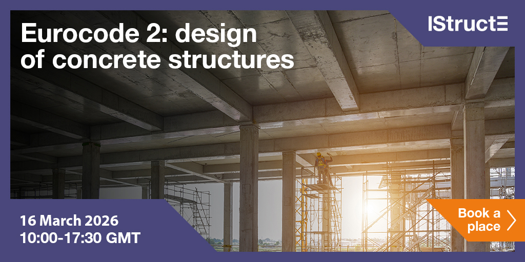 IStructE's tweet photo. [Last chance to book]

Strengthen your design decisions by learning key Eurocode 2 checks for beams, slabs and columns.

Book now: https://t.co/mwkD1gHrC6

#IStructE #Eurocodes #Eurocode2 #EurocodeTraining #ConcreteDesign #StructuralDesign #EngineeringCPD https://t.co/FLXdoPs6hy
