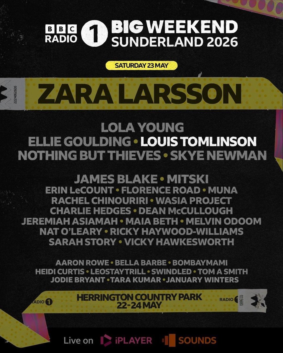 spinorbinmusic's tweet image. 🎤🔥 Louis Tomlinson and Niall Horan will perform at the BBC Radio 1 Big Weekend in Sunderland — just a day apart! ✨

Fans are in for a huge weekend.
#LouisTomlinson #NiallHoran #BigWeekend