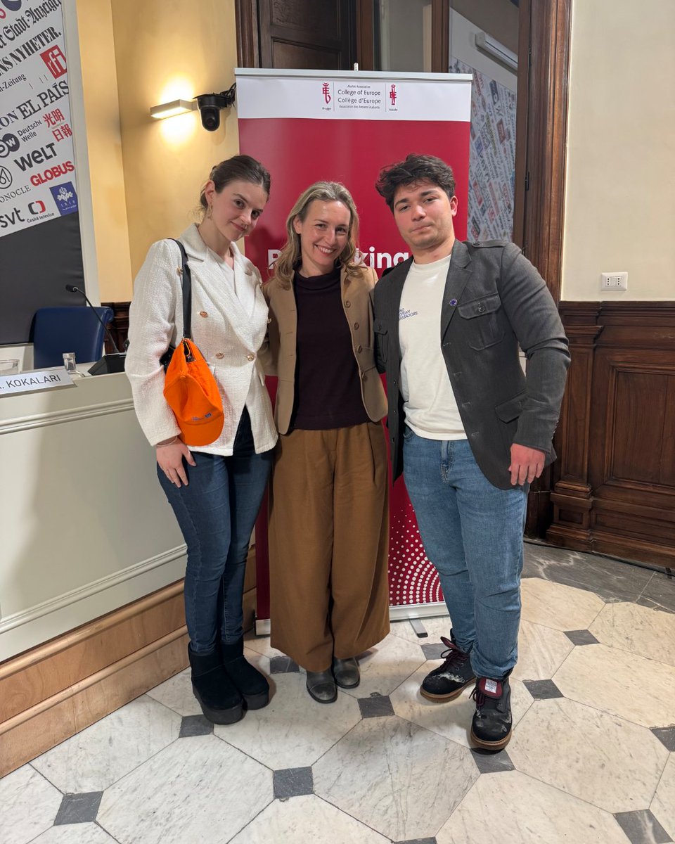WeBalkans's tweet photo. In Rome, Jovana and Kleidi brought the Western Balkans voice to talks on Europe’s future 🇪🇺✨

At “Rethinking Europe”, they represented the YEA network in discussions on enlargement, democracy, and political responsibility. #YEAdo
#WeBalkans #WesternBalkans #YEStoYEA https://t.co/kZWrPJfzki
