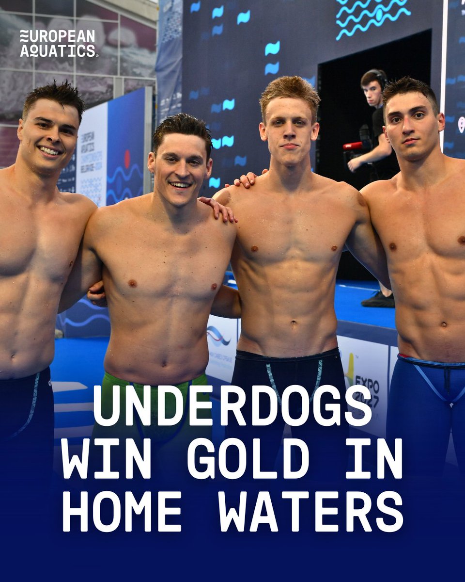 EuroAquatics's tweet image. An unforgettable moment for Serbia and in HOME waters! 🇷🇸 🙌

The Relay team gave an impressive performance, leading them to the gold medal 🏅

#EuropeanAquatics #Swimming