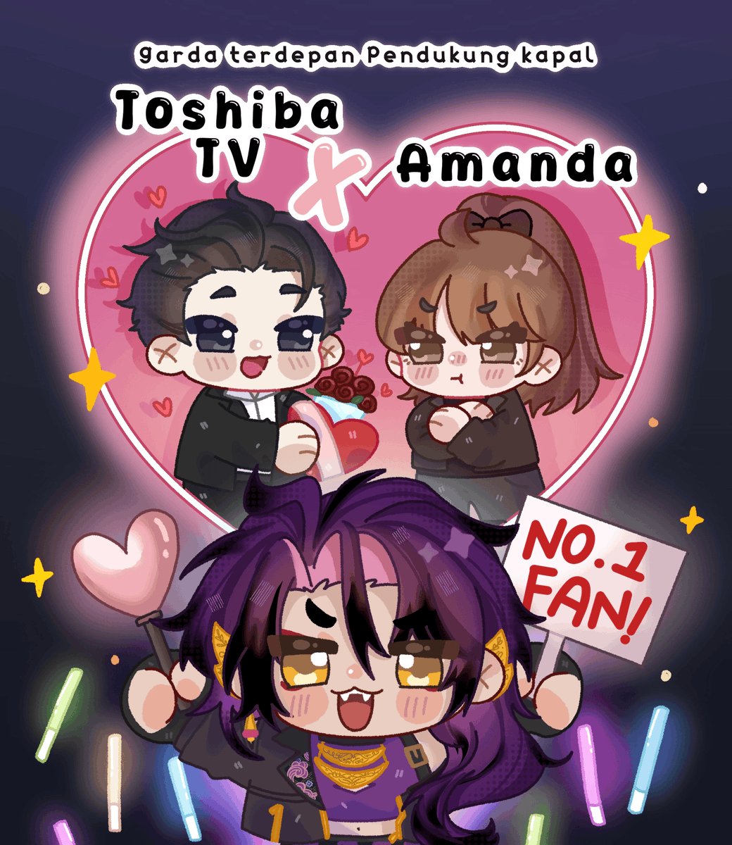 ini setelah liat Mas Kul sama Mas Dew, kayaknya kapal <a href="/toshibatv_id/">Toshiba TV</a> <a href="/_AmandaBrownies/">Amanda Brownies</a> sudah berlayar ini 🛳️🛳️TAPI MANDA TSUN AJA😩😩

BELAH DADA GWE AKAN KALIAN TEMUKAN TOSHIMANDA, GWELAH GARDA DEPAN TOSHIMANDA ITU😎👊👊

Art by: <a href="/mawcens_/">cens🌱 🔜 Comipara 6 K16</a>
#AmandArt #ToshibArt