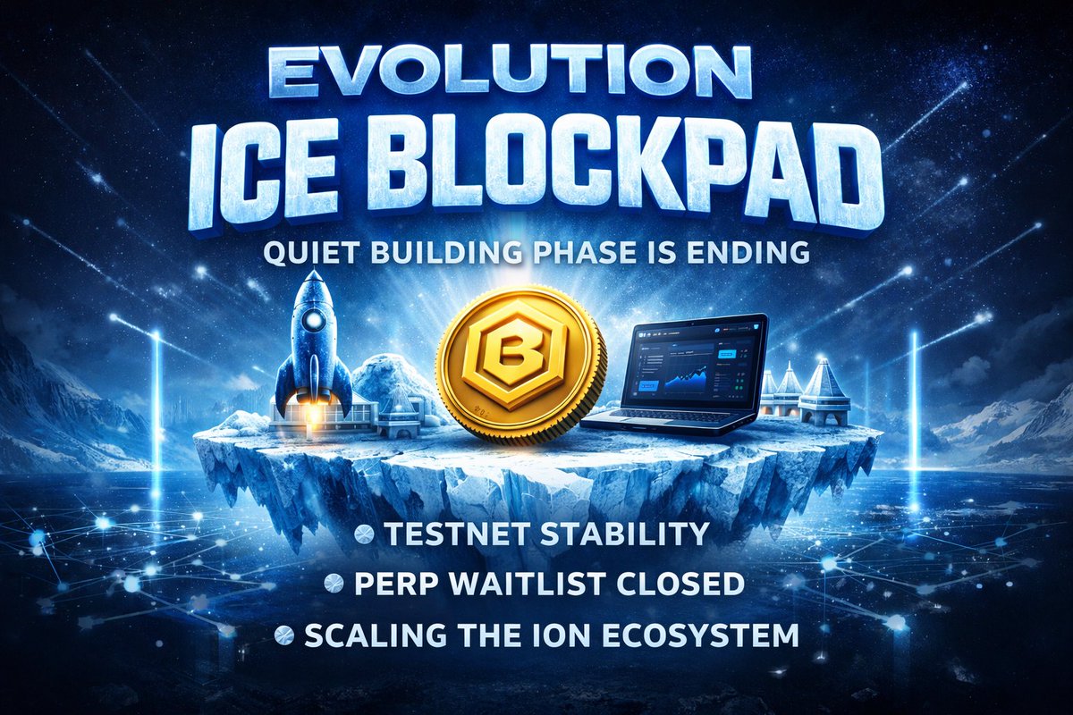 Snowy646599's tweet image. The evolution of @ice_blockpad is progressing as the quiet building phase comes to an end. Key milestones include improved testnet stability, the Perp waitlist now closed, and continued efforts toward scaling the ION ecosystem 📈🧊❄️

#IceBlockpad #BPAD #DeFi #CryptoMining