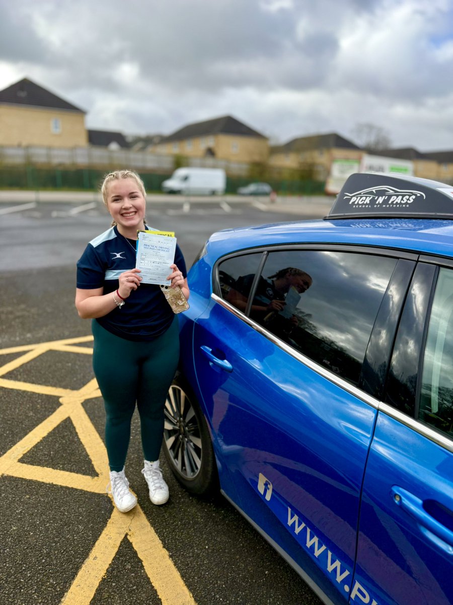PickNPassSOM's tweet photo. Enormous congratulations to Leila-May on passing her driving test today at Steeton DTC with only 2 faults! Well done, and safe driving 🎉🚙 https://t.co/qU0cJAnmZo