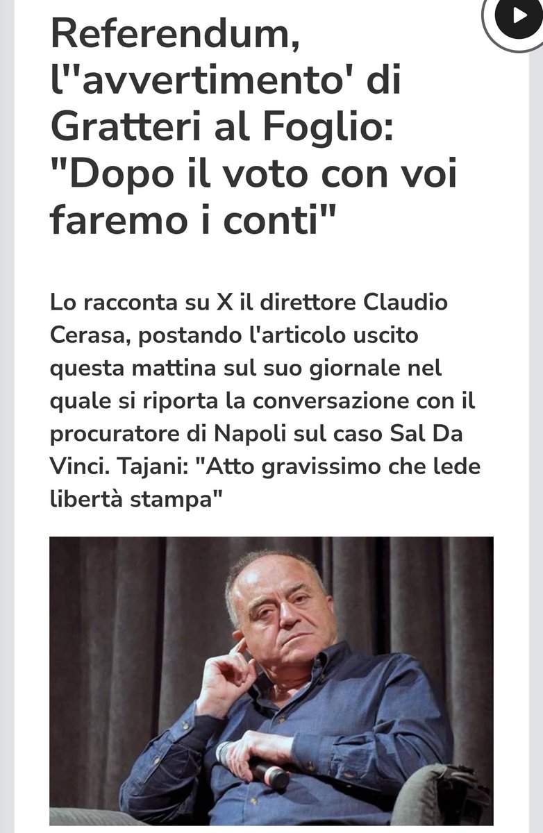 Quindi ricapitoliamo: quando una querela per diffamazione parte da Gratteri contro Il Foglio diventa immediatamente un attentato alla libertà di stampa, un bavaglio alla democrazia, quasi un colpo di stato mediatico.

Se invece la querela la minaccia la fa La Russa contro Tomaso