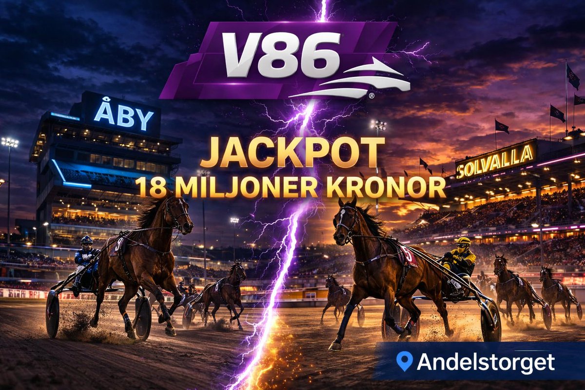 Stor jackpot på #V86 under onsdagskvällen från Åby och Solvalla, det med 18 miljoner kronor i potten. DRÖMONSDAG! 😍

HÄR SPELAR NI V86 MED OSS I KVÄLL: atg.se/butik/gotthorn…