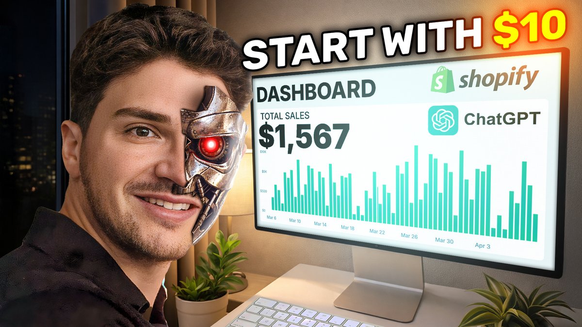 AnthonyEclipse's tweet photo. 🎥 New Video: How To Start AI Dropshipping w/ $10 For Beginners!

Broke down the exact organic framework used to hit $80K in revenue starting with less than $10 and zero paid ads. No filming, no UGC creators, no big budget.

Just a winning product, a branded AI store, and a simple reposting strategy that gets you sales for free.

If you are just getting started or have been stuck trying to figure out where to begin, this one is for you.

👉YouTube: Anthony Eclipse