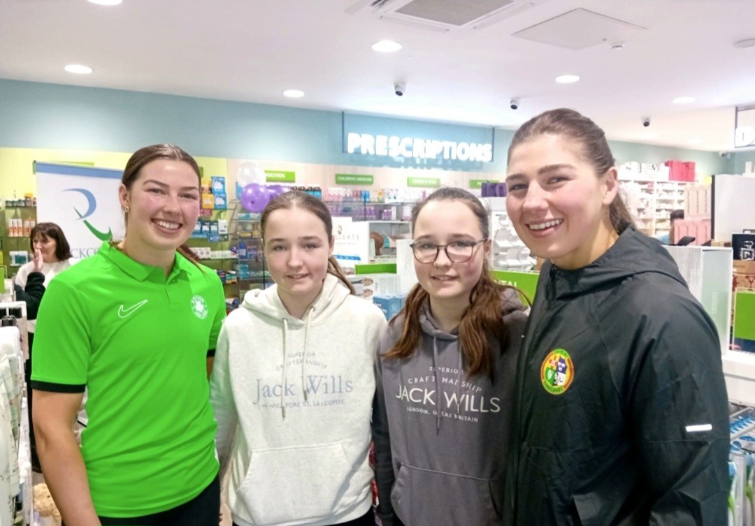 RoscommonPeople's tweet image. Garvey’s Pharmacy marked International Women’s Day alongside Women in Sport Week with a special celebration featuring leading women from sport, business and beauty — including guests of honour Aoife and Lisa O’Rourke 
#InternationalWomensDay #WomenInSportWeek #SupportLocal