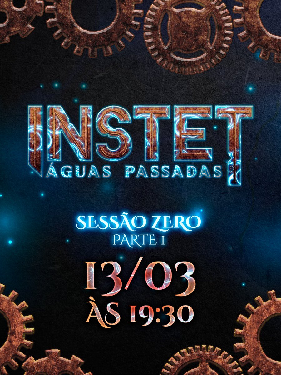 "A história é um ciclo."

<a href="/FaezinYaee/">Faezinyae - #LentesQuebradas</a> será Oswald. Estudioso e cabeça dura. Um especialista na história de Instet, e que sabe que toda historia retorna a um mesmo fim.

O conheça na primeira sessão zero (prólogo) de #InstetRPG dia 13/03 às 19:30