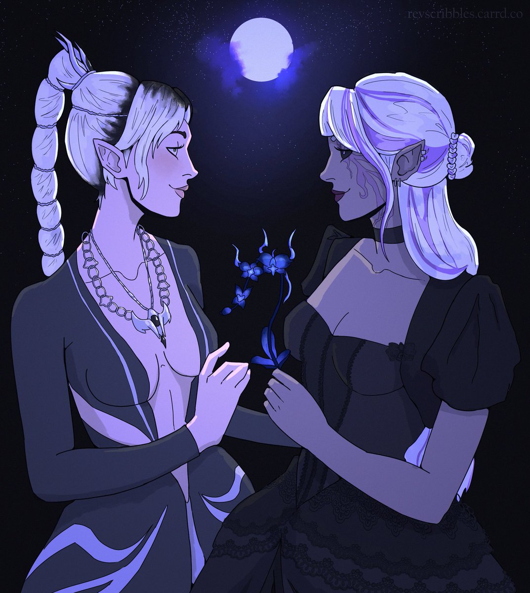 Revscribbles's tweet photo. Shadowheart x Tav commission https://t.co/rrC2yaTuzD