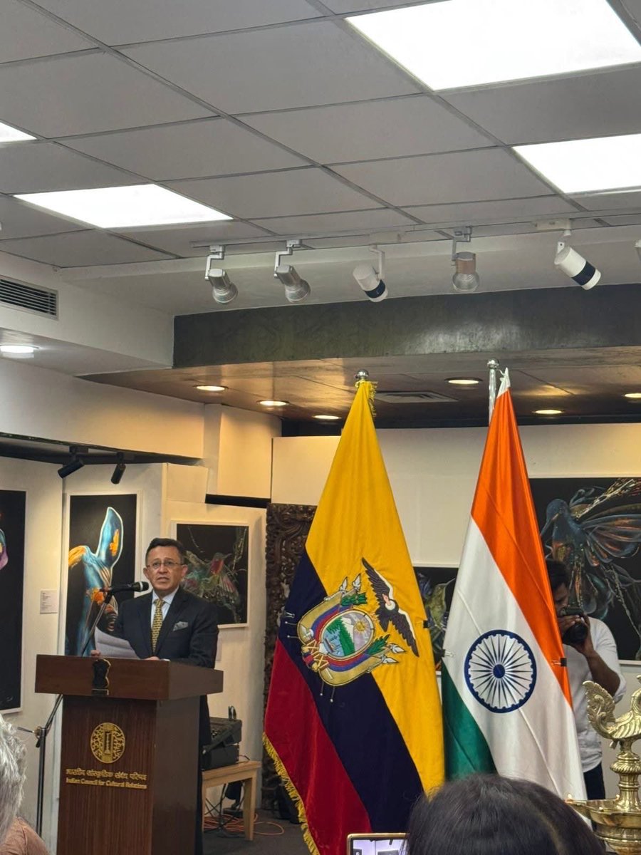 Embajada Ecuador India tweet media