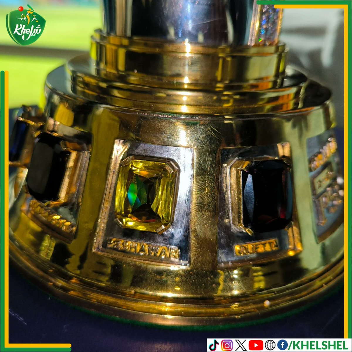 khelshel's tweet photo. How do you rate this trophy out of 10??

A complete 360° look at the PSL 11 trophy 🏆 Every angle tells a story of Pakistan’s biggest cricket prize.

#PSL11 | #PSLTrophy | #PakistanSuperLeague | #PSL | #CricketPakistan | #Cricket | #KhelShel https://t.co/TG562Cxw6M