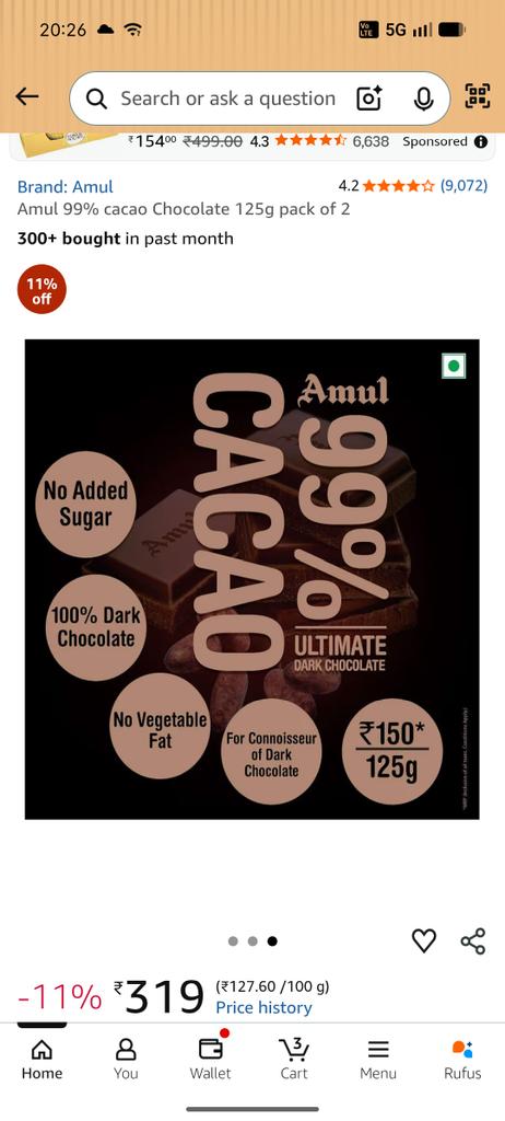 drcsa80's tweet photo. @SahuSKNT @Flipkart @Amul_Coop Bhai try @amazonIN https://t.co/Lo7WNdTV5J