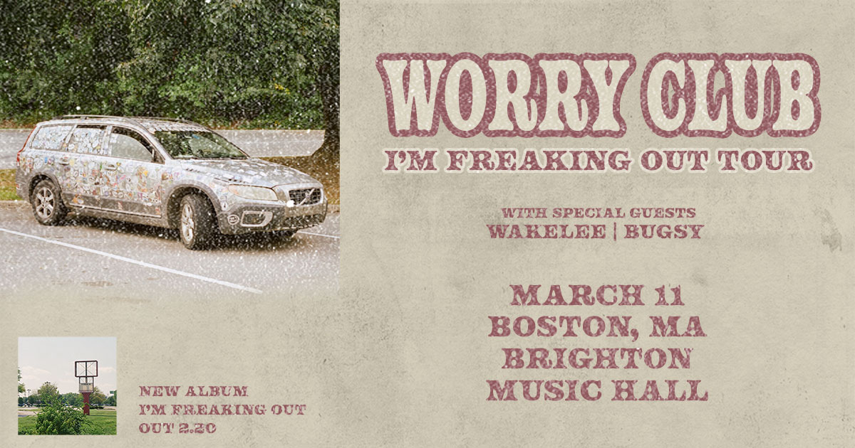 Brighton_Music's tweet photo. TONIGHT 📆 @WorryClub, Wakelee, @bugsy 🚐

🎟: https://t.co/t2td7948b8
🚪: 6:30PM
🎶: 7:30PM
All ages https://t.co/WdO0PdANQD