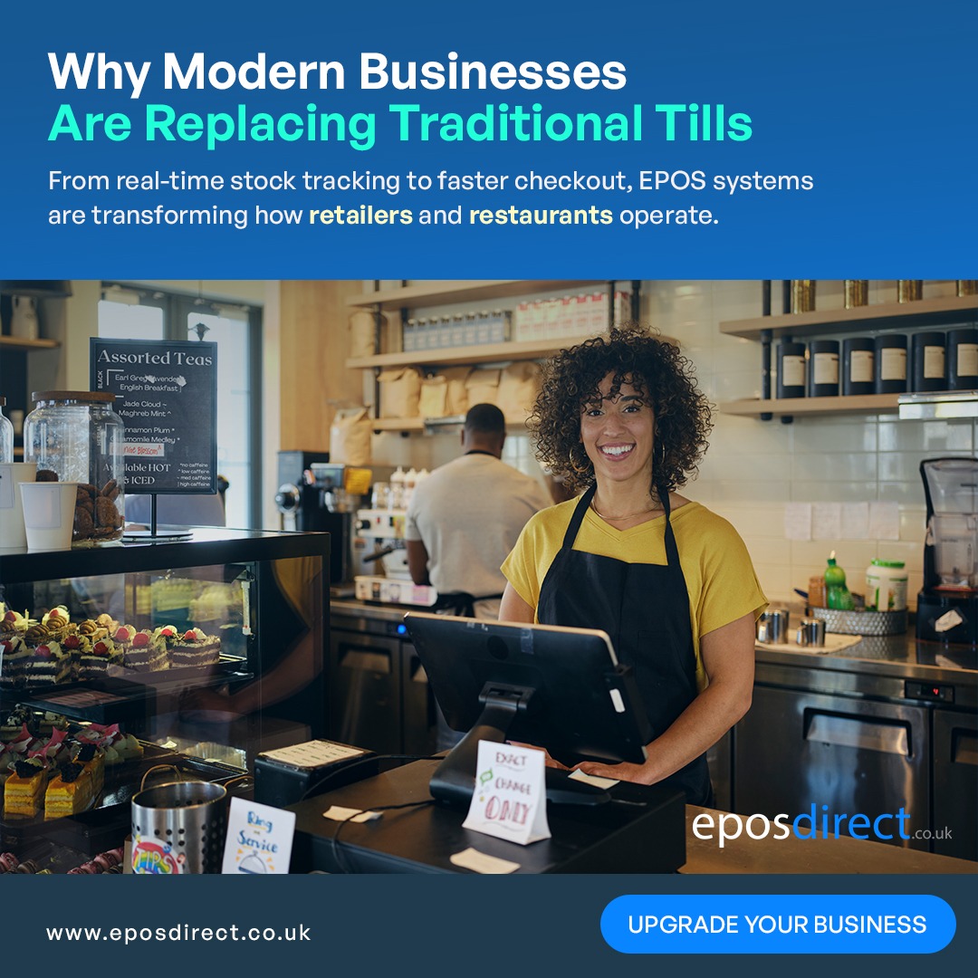 eposdirect's tweet image. Still using a traditional till? It might be time to upgrade.

A smart EPOS system helps you manage sales, track stock, and speed up checkouts - all in one place. 

🌐 eposdirect.co.uk
📞 08000336 888

#EPOS #POSsystems #SmallBusinessUK #Retail #Hospitality #Restaurants #uk