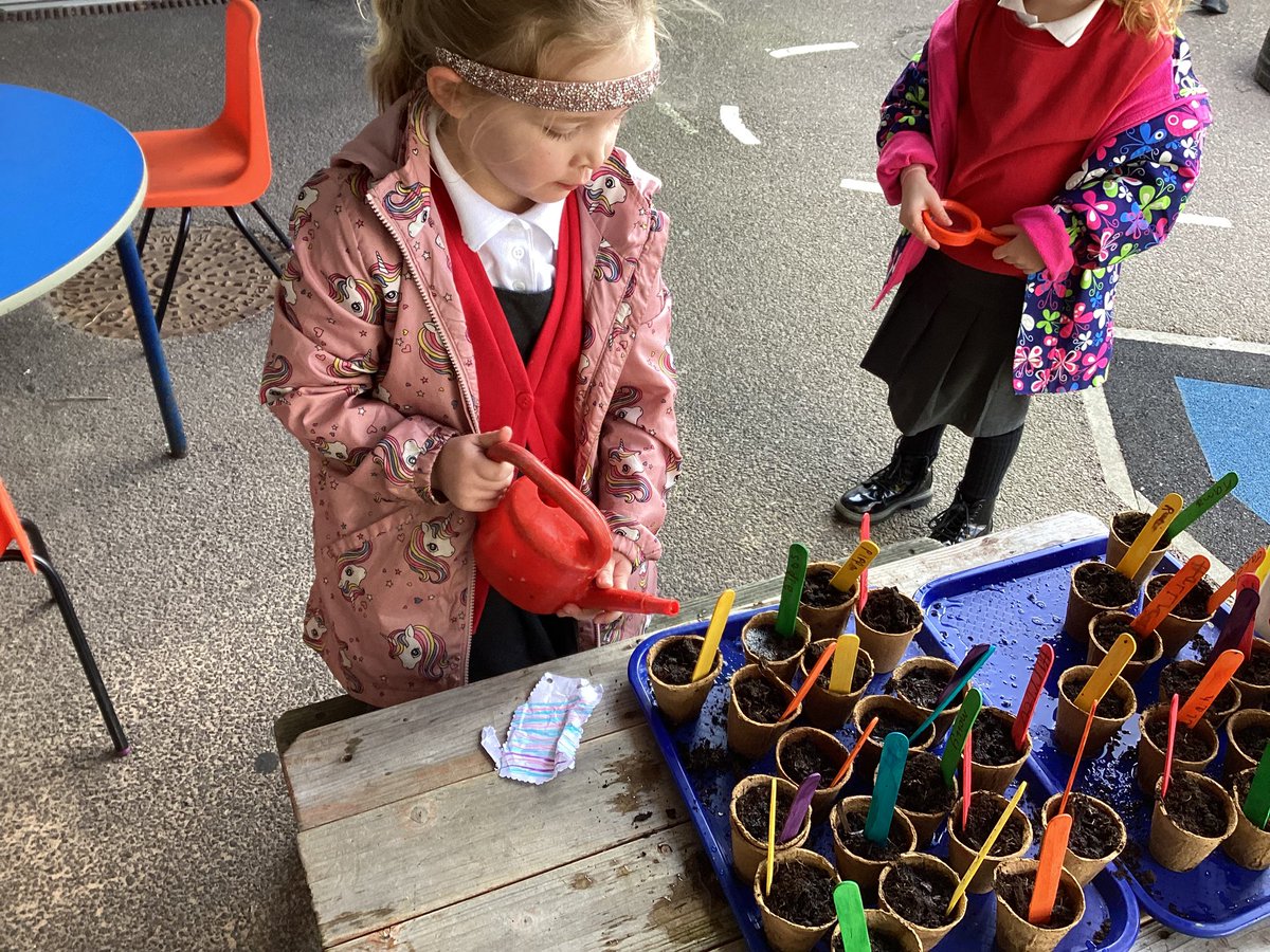 Taking care of our plants in the Early Years provision!❤️🌟🌱