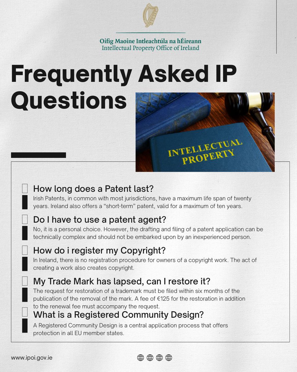 Intellectual Property Office of Ireland tweet media