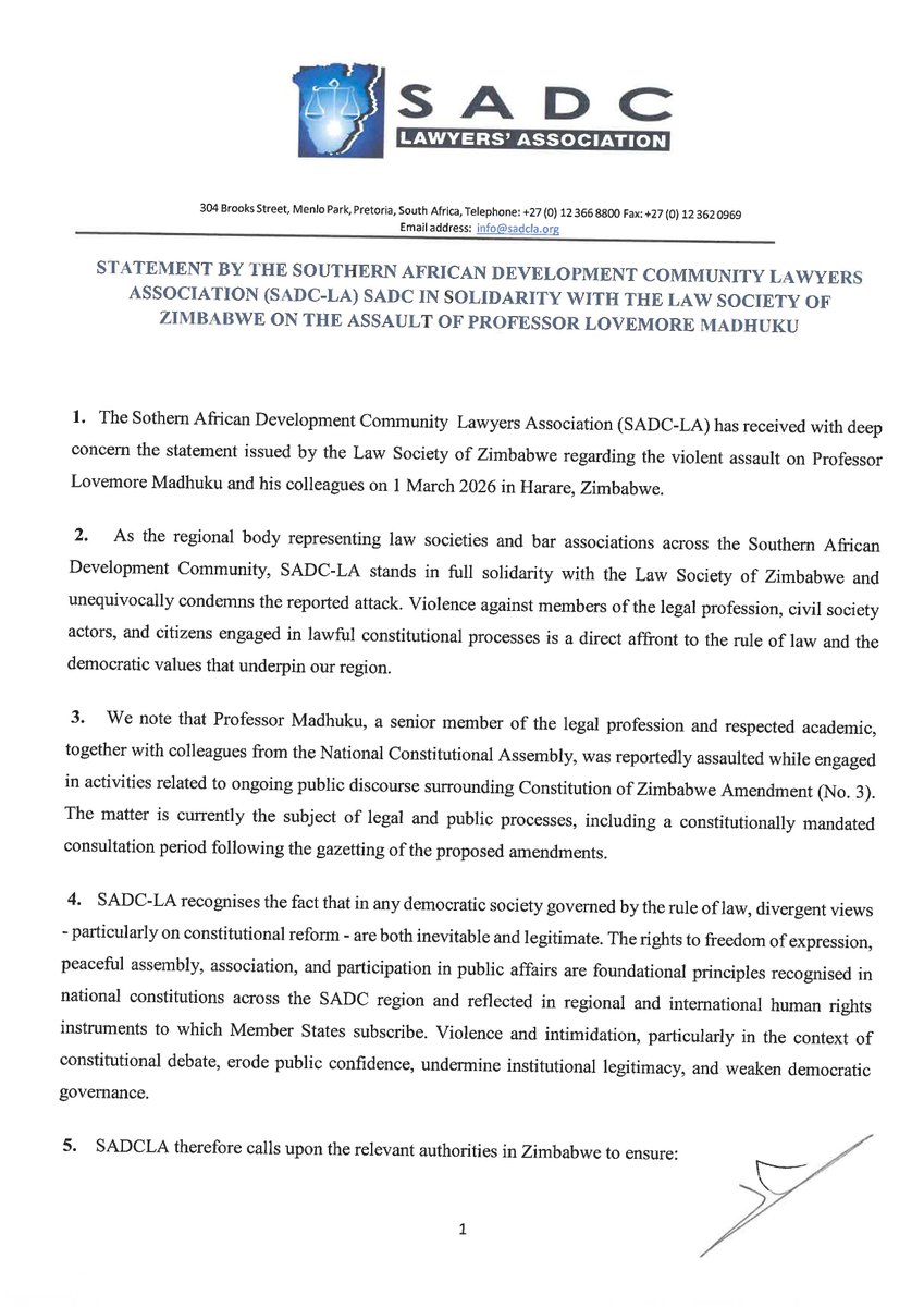 Law Society of Zimbabwe tweet media