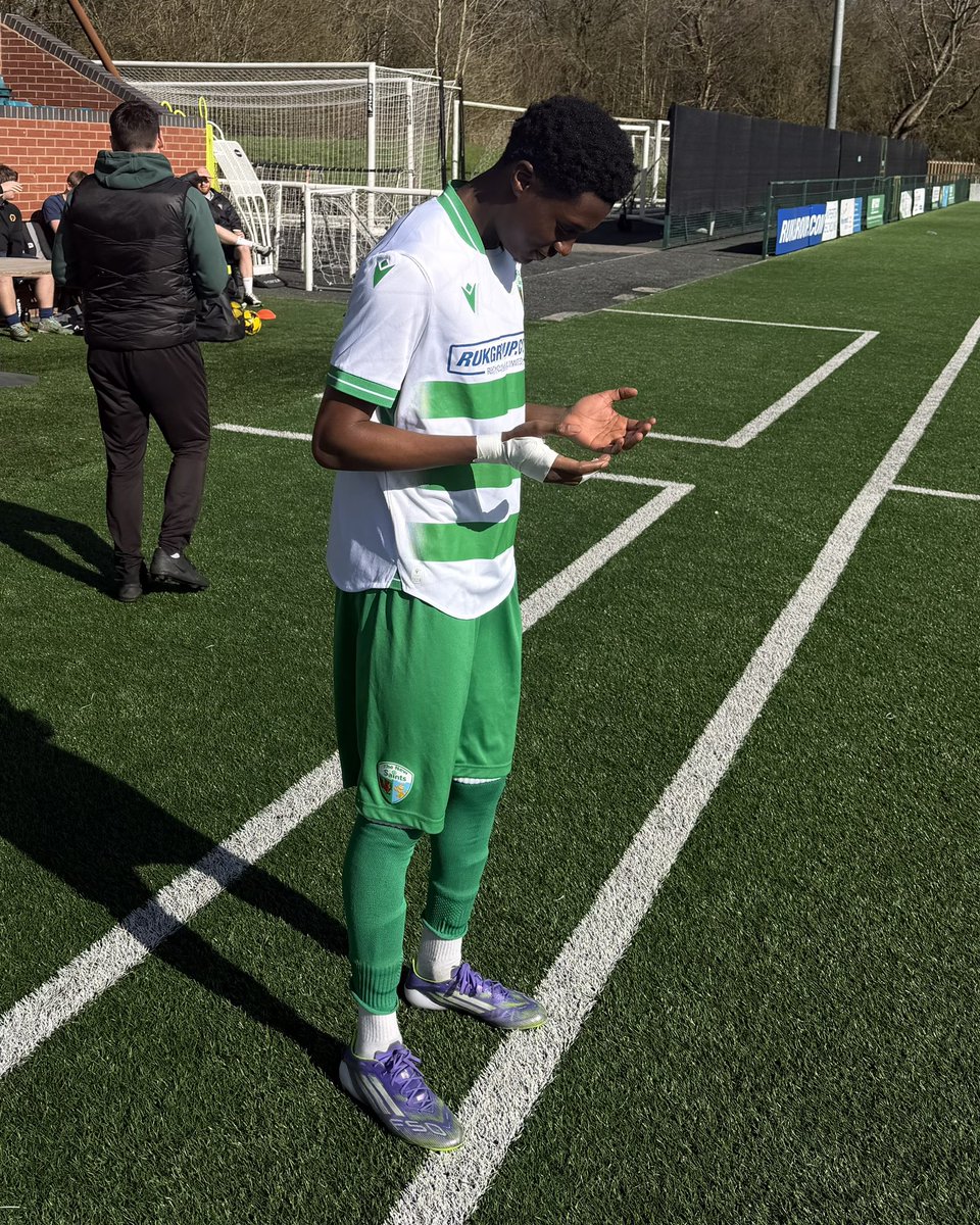 tnsfc's tweet photo. After 16 months out with a serious knee injury, Caleb Afful made a long-awaited return to action this afternoon in the West Midlands Tier 2 League against Newcastle Stafford College.

The forward marked the special occasion in perfect fashion, scoring in an 8-0 victory ⚽️🙌

U19s sports therapist James Steer said:

“It’s been a really difficult journey for Caleb, but he’s shown tremendous resilience and deserves huge credit for the way he’s worked to come back stronger.” 💪

#TNSFC | @TNSAcademy