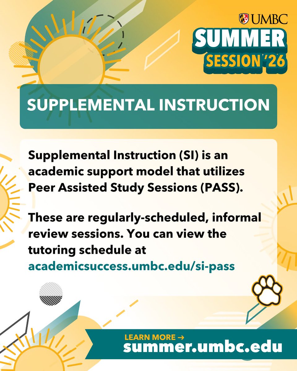 UMBC Summer & Winter Session tweet media