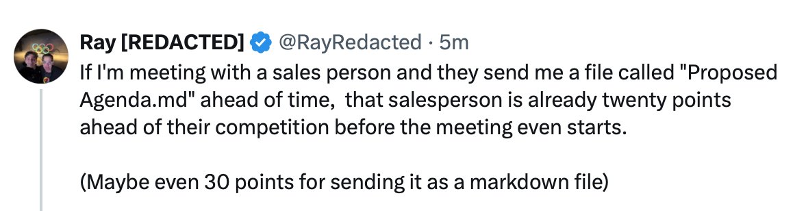 Ray [REDACTED] tweet media