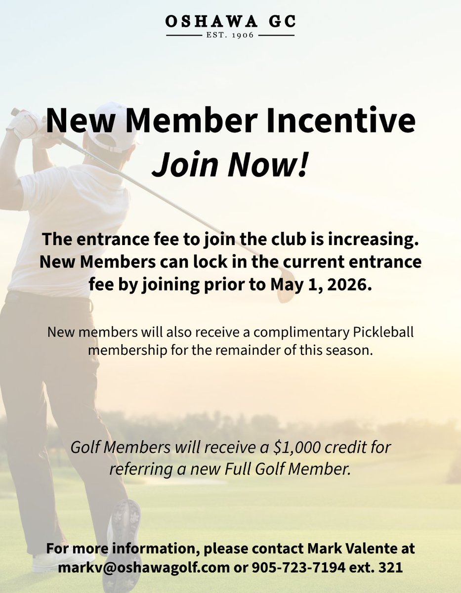 Oshawa Golf Club tweet media