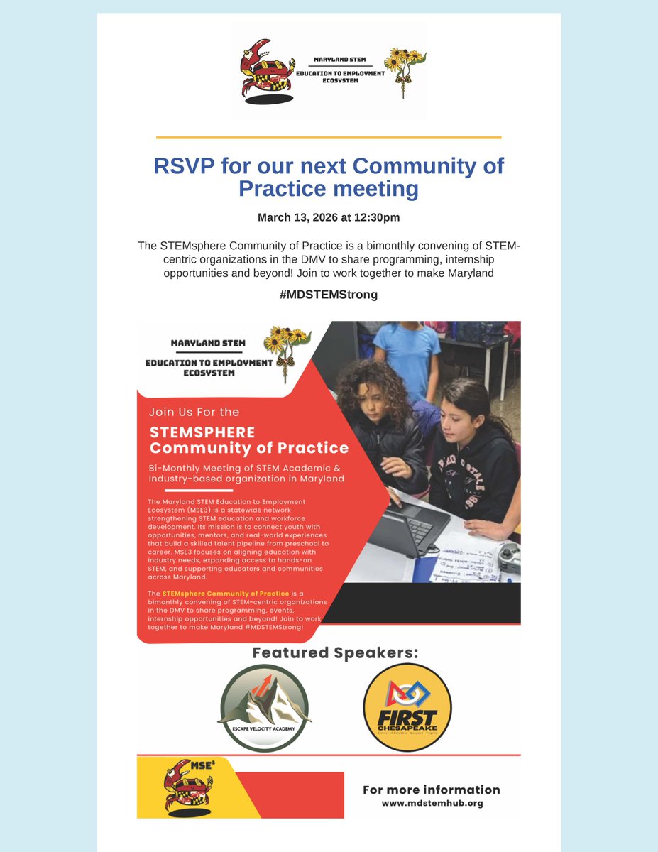 Maryland STEM Fest tweet media