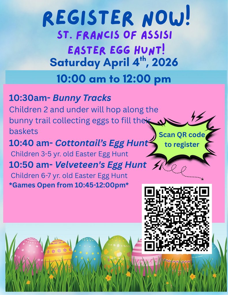 🐣🐰Hop on over to SFA on Saturay April 4th for our EASTER EGG HUNT!   Register today! 👉docs.google.com/forms/d/e/1FAI…