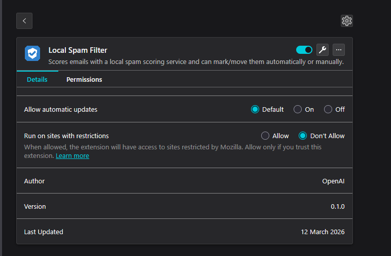 Taskinoz's tweet photo. I now have a 25MB model and a thunderbird extension to catch them as they come in and check them in the email https://t.co/X2hW2hFQsQ