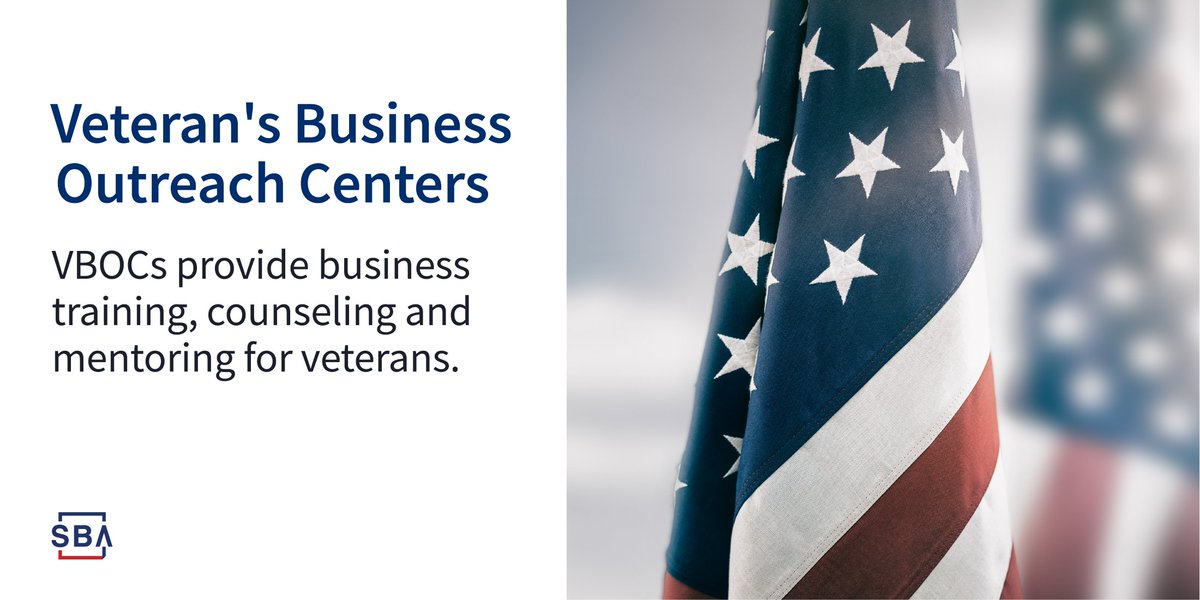 Free business counseling and training for veterans! 

Find a Veterans Business Outreach Center in your region: sba.gov/vboc