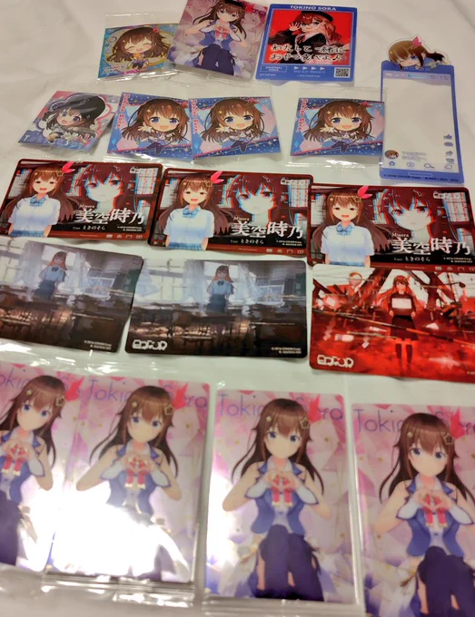 ホロライブEXPOにて。 へい民のフォロワーさんから、そらちゃんグッズを多数お譲り頂きました。同時に、託されたと感じています。推し活できる幸せを噛みしめて。一生大事にして。全身全霊でそらともしたいと思いました。 色々お話できて本当に良かった。大切にします。物だけじゃなく想いも一緒に。