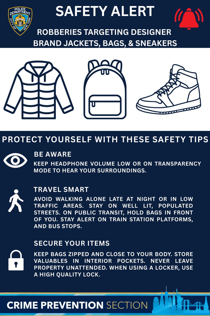 NYPD107Pct's tweet image. 🔒 Stay alert and secure your valuables! Whether at work or on the go, safeguarding your items is key. Don’t let negligence be your downfall! #SecurityFirst