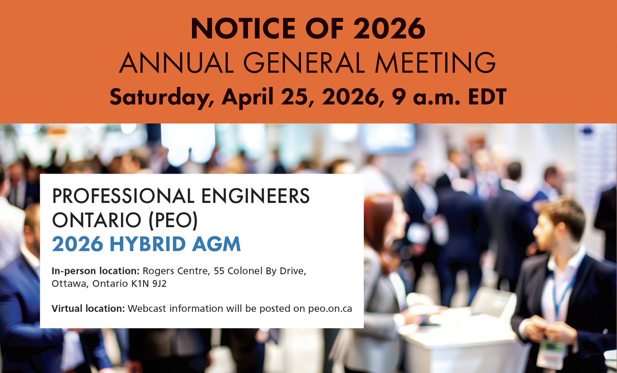 Professional Engineers Ontario (PEO) tweet media