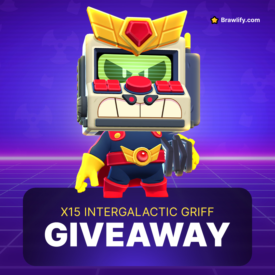 INTERGALACTIC GRIFF GIVEAWAY 🚀

How to enter:
🔁 Retweet &amp; Like
👤 Follow <a href="/TheBrawlify/">Brawlify</a>
📈 Reply with your Brawlify profile

15 winners will be picked on March 13th
#SupercellPartner