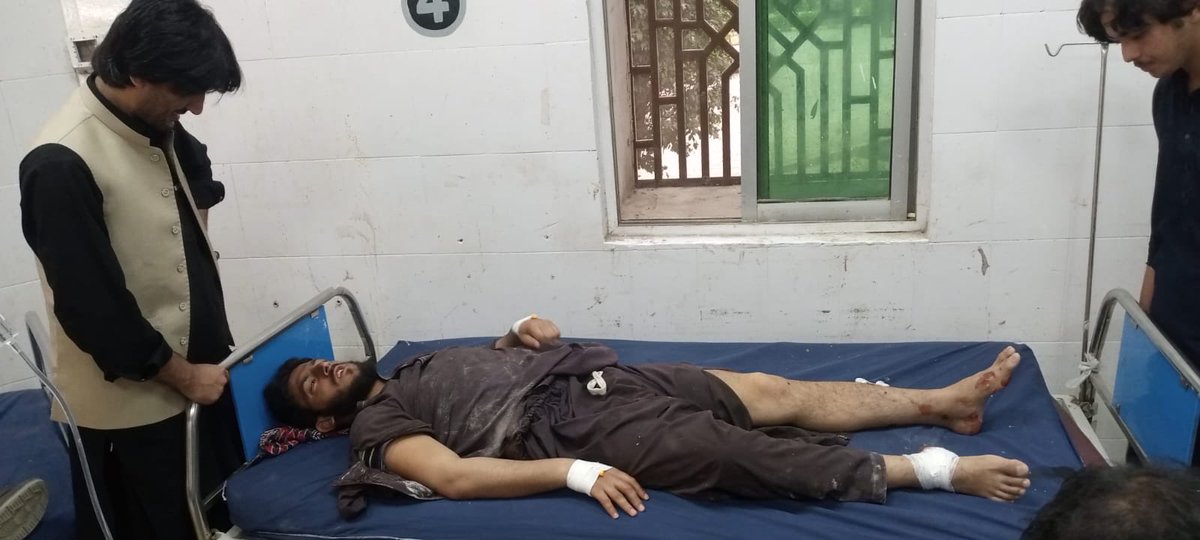 Two labourers Hazrat Omar and Wajid Dawar were severely injured in a quadcopter attack while working in the home of Yahya Dawar in Khadi, North Waziristan. <a href="/NadeemAsker/">Nadeem Askar</a> GS <a href="/NDM_Official/">National Democratic Movement</a> Pakhtunkhwa visited them in the hospital in Bannu. The war in Waziristan remains ignored.